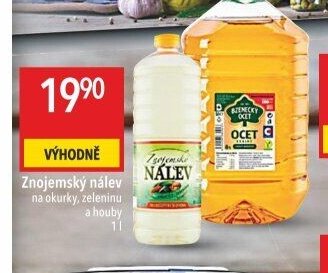Znojemský nálev na okurky, zeleninu a houby