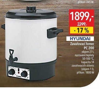 HYUNDAI Zavařovací hrnec PC 200