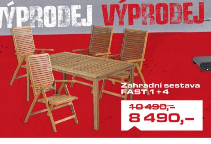 Zahradní sestava FAST 1+4 - UNI HOBBY akcniletaky.com