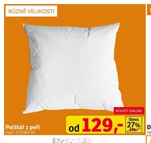 Polštář z peří