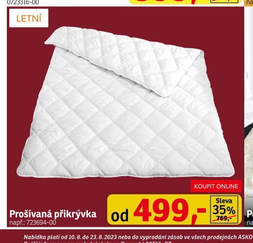 Prošívaná přikrývka