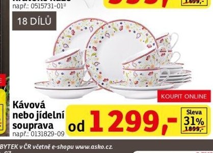 Kávová nebo jídelní souprava - ASKO akcniletaky.com