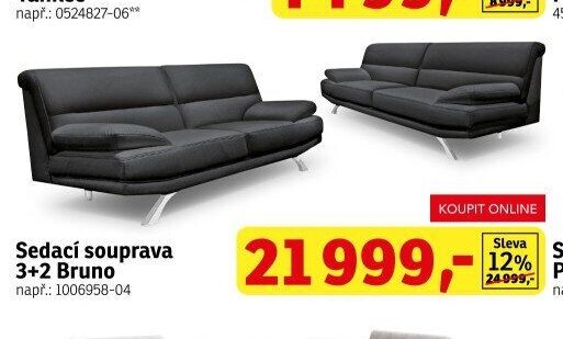 Sedací souprava 3+2 Bruno - ASKO akcniletaky.com