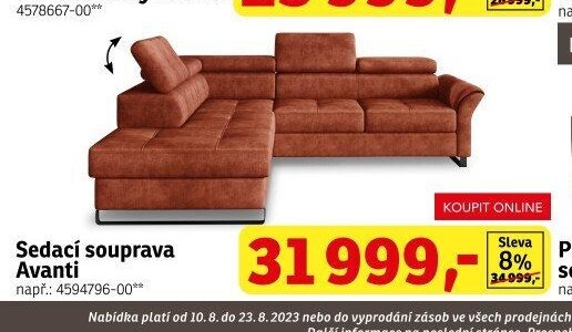 Sedací souprava Avanti - ASKO akcniletaky.com