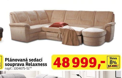Plánovaná sedací souprava Relaxness - ASKO akcniletaky.com