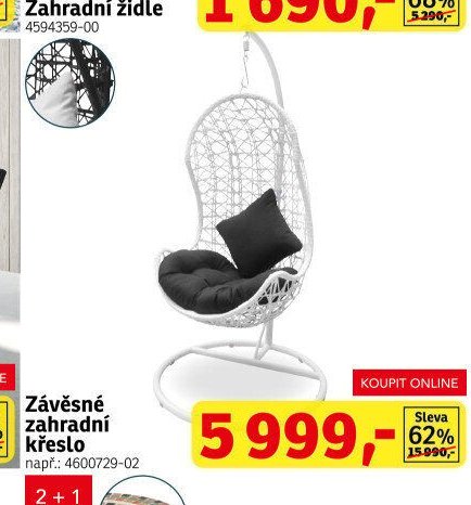 Závěsné zahradní křeslo - ASKO akcniletaky.com