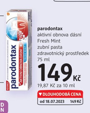 parodontax aktivní obnova dásní Fresh Mint