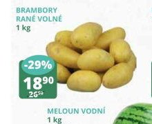 Brambory rané volné