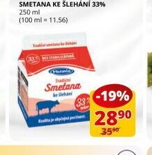 Smetana ke šlehání 33%