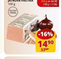 Mu Písek písecká játrová paštika