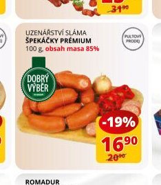 UZENÁŘSTVÍ SLÁMA ŠPEKÁČKY PRÉMIUM