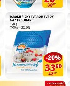 JAROMĚŘICKÝ TVAROH TVRDÝ NA STROUHÁNÍ