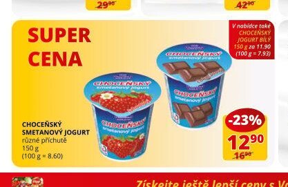 CHOCEŇSKÝ SMETANOVÝ JOGURT