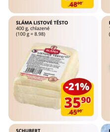 Sláma listové těsto