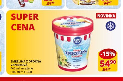 Zmrzlina z Opočna vanilková