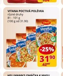 Vitana poctivá polévka