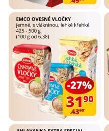 Emco ovesné vločky