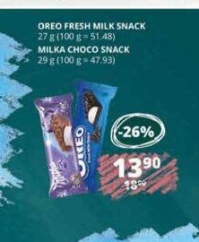 Oreo Fresh Milk Snack / Milka Choco Snack