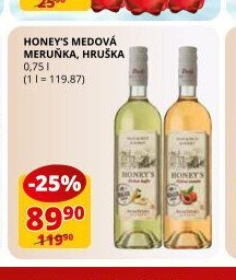Honey's medová meruňka, hruška