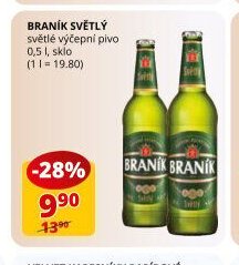 Braník světlý výčepní pivo