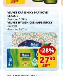 Velvet kapesní papírové/hygienické potřeby