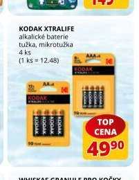 Kodak Xtralife alkalické baterie