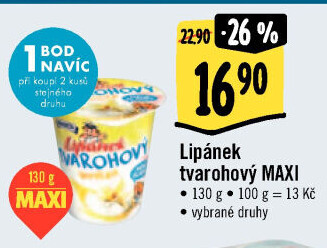 Dezert Lipánek tvarohový Madeta