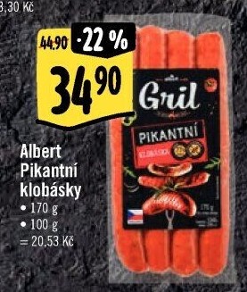 Klobása pikantní Albert Gril