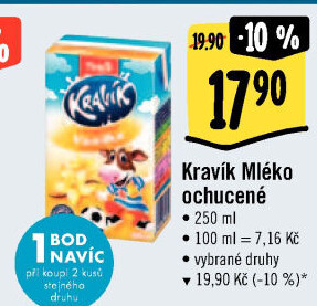 Nápoj mléko ochucené Kravík Tatra