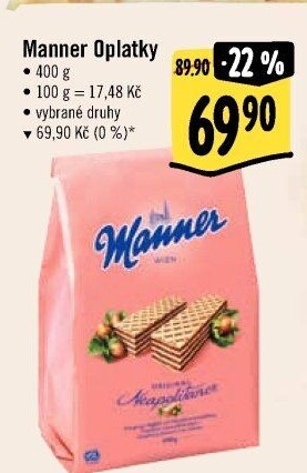 Oplatky Manner