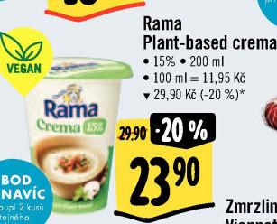 Rama Crema rostlinná alternativa na vaření 15 %