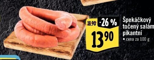 Salám špekáčkový pikantní točený