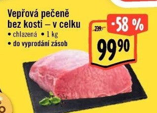 Vepřová pečeně bez kosti
