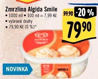 Zmrzlina ve vaničce Smile Algida