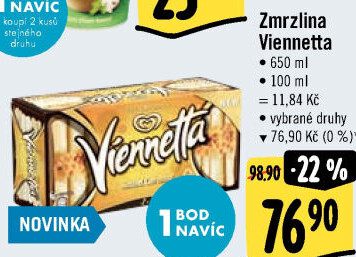 Zmrzlinová roláda Viennetta Algida