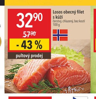 Losos obecný filet s kůží