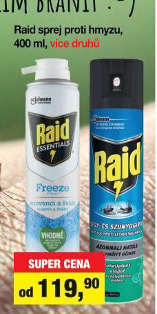 Přípravek proti hmyzu sprej Raid