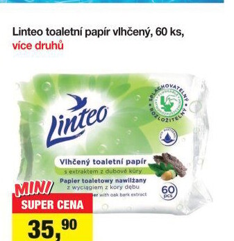 Toaletní papír vlhčený Linteo