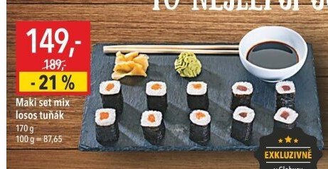 Maki set mix losos tuňák