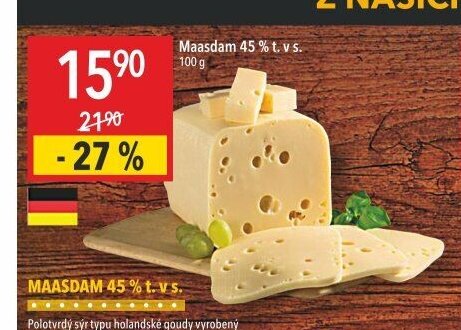 Maasdam 45 % t. v s.