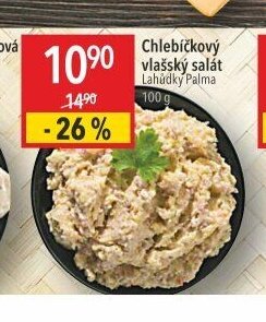 Chlebíčkový vlašský salát