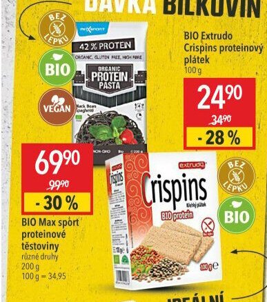 BIO Max sport proteinové těstoviny