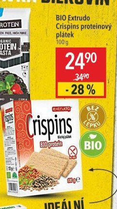 BIO Extrudo Crispins proteinový plátek