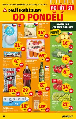 akční leták Penny Market 17.8.2023-23.8.2023