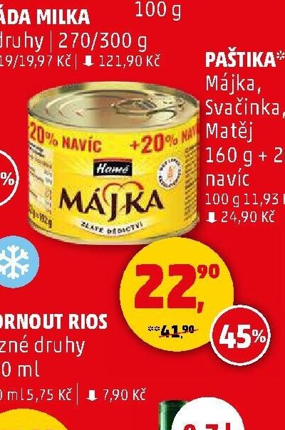 Paštika Májka, Svačinka, Matěj