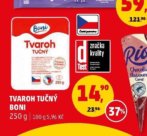Tvaroh tučný Boni