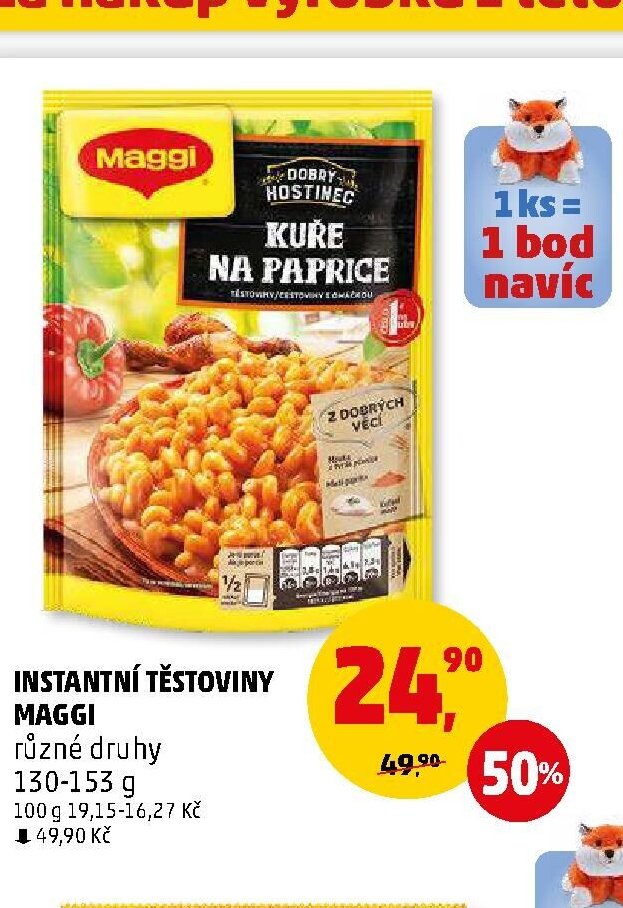 INSTANTNÍ TĚSTOVINY MAGGI různé druhy