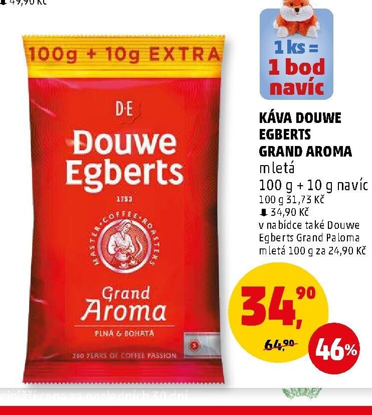KÁVA DOUWE EGBERTS GRAND AROMA mletá