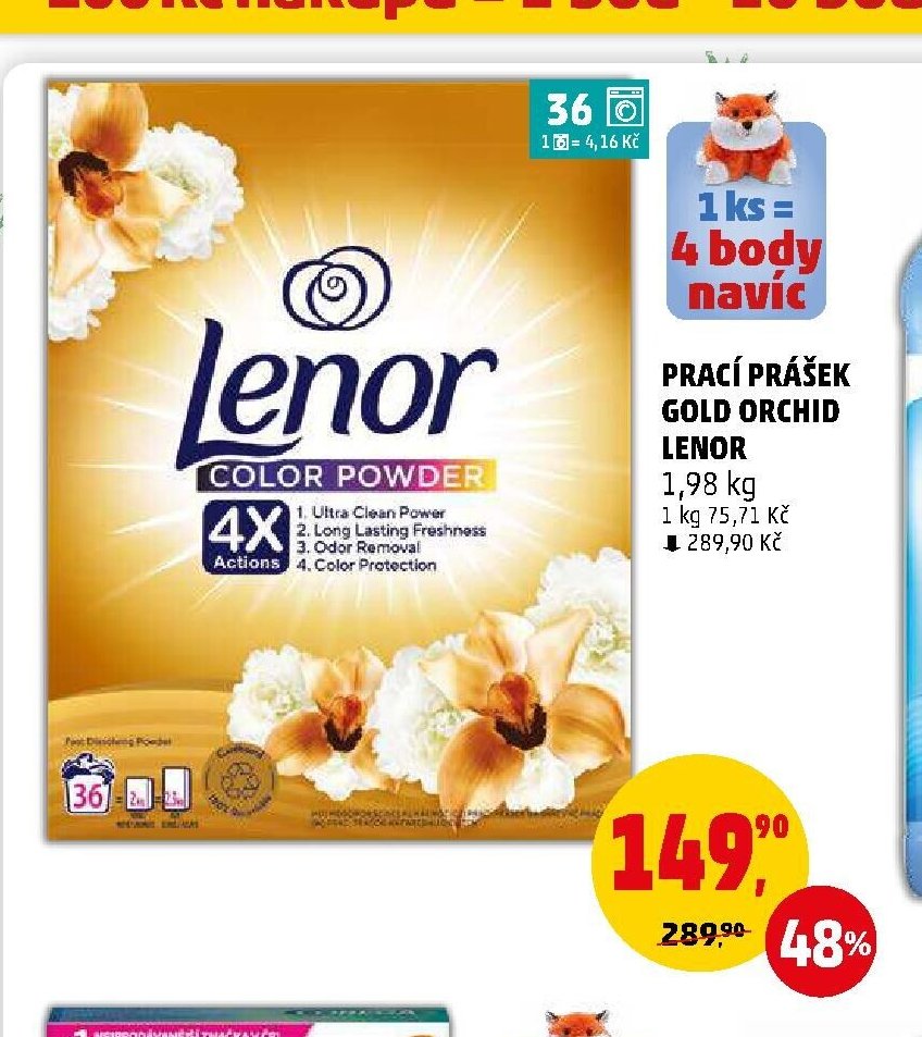 PRACÍ PRÁŠEK GOLD ORCHID LENOR