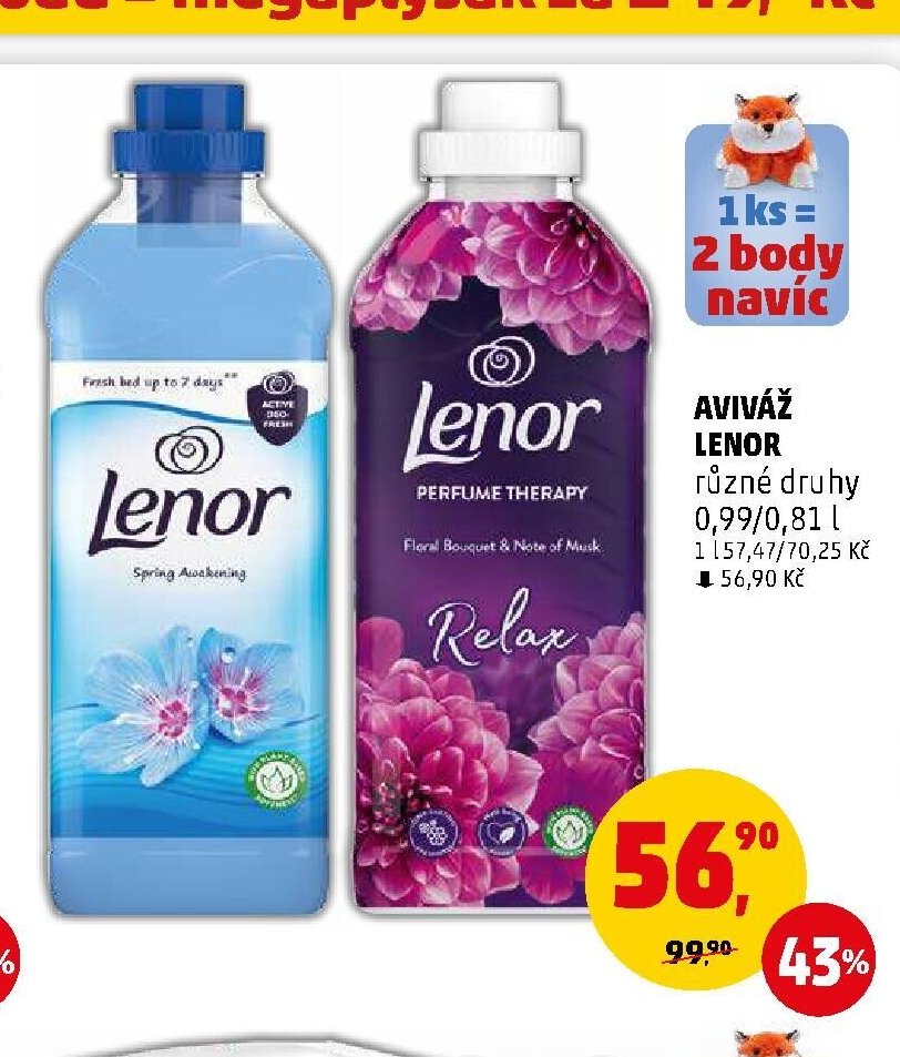 AVIVÁŽ LENOR různé druhy